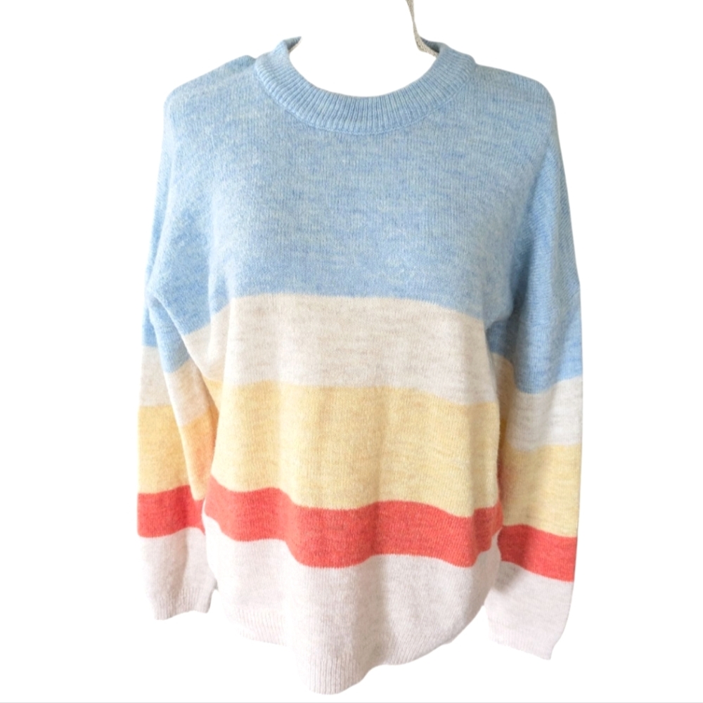 Urban Outfitters | Wool Blend‎ Striped Boxy Sweater